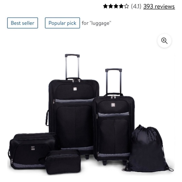 Brand new luggage set. 5 pieces(2 suitcases,1 bag,1 shoe bag,1 drawstring bag) - Picture 1 of 5